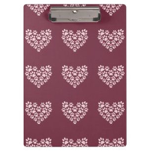 Carpeta De Pinza Corazón de huella de tracción