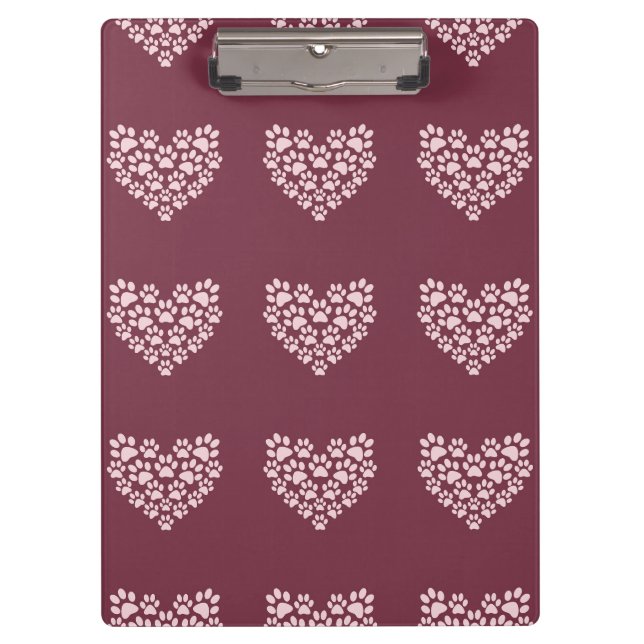 Carpeta De Pinza Corazón de huella de tracción (Anverso)