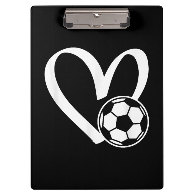Carpeta De Pinza Corazón del balón de fútbol (Anverso)
