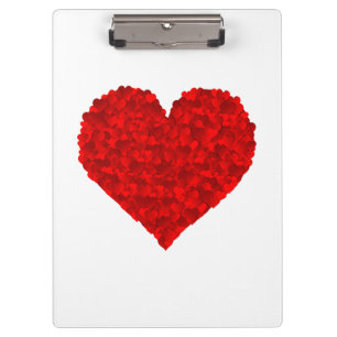 Carpeta De Pinza Corazón Rojo Amor San Valentín para Novia Mujeres