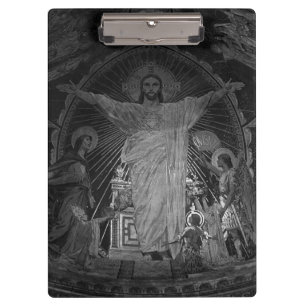 Carpeta De Pinza Corazón sagrado de Jesús mosaico principal Vintage