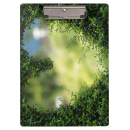 Carpeta De Pinza Corazón Topiario Verde