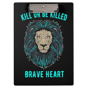 Carpeta De Pinza Corazón valiente para los leones