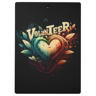Carpeta De Pinza Corazón voluntario