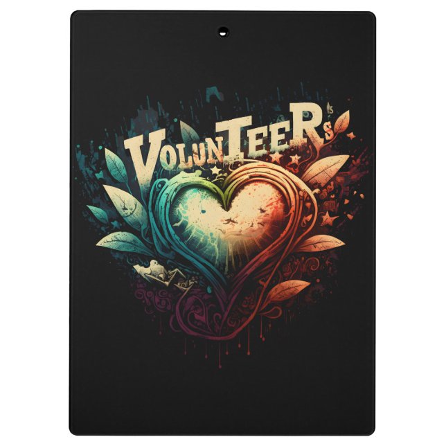 Carpeta De Pinza Corazón voluntario (Reverso)