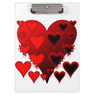 Carpeta De Pinza Corazones