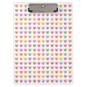 Carpeta De Pinza Corazones de conversación personalizados divertido