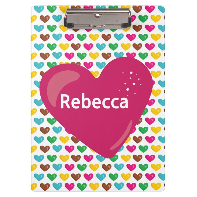 Carpeta De Pinza Corazones felices (Anverso)