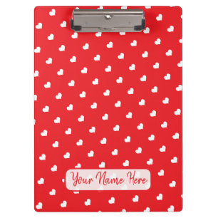 Carpeta De Pinza Corazones Feliz Día de San Valentín Patrón de Amor