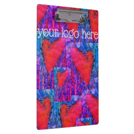 Carpeta De Pinza Corazones Múltiples