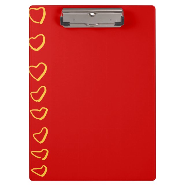Carpeta De Pinza Corazones rojos (Anverso)