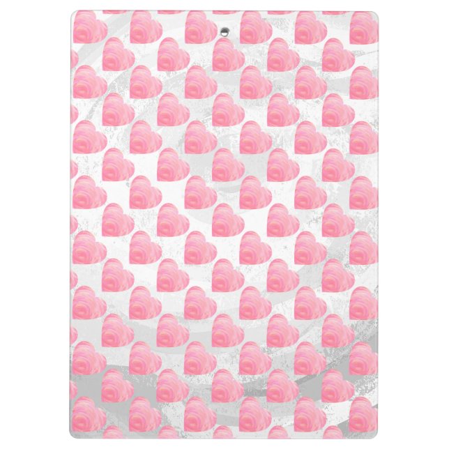 Carpeta De Pinza Corazones rosados (Reverso)
