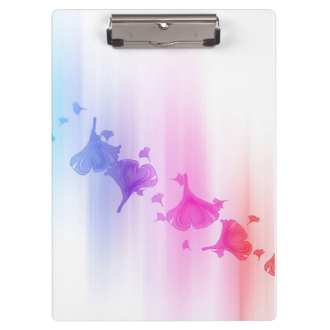 Carpeta De Pinza Corazones y Flores (Anverso)