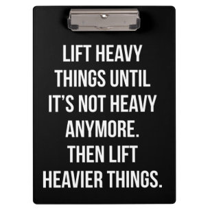 Carpeta De Pinza Cosas pesadas levadizas - Gimnasio motivacional di