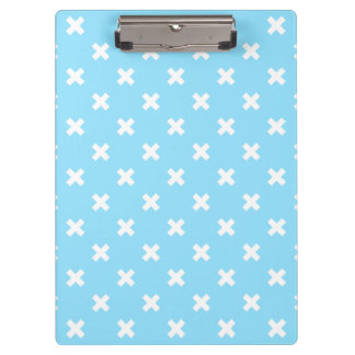 Carpeta De Pinza Costillas blancas en azul bebé