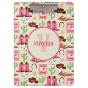 Carpeta De Pinza Country Cowgirl Boots Adorable Stick Horno Occiden