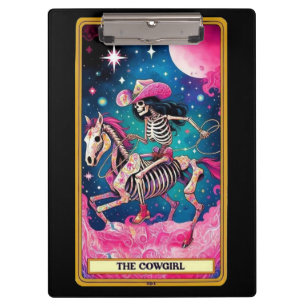 Carpeta De Pinza Cowgirl Tarot Esqueleto – Esqueleto Western Único