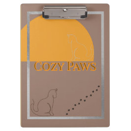 Carpeta De Pinza Cozy Paws Clipboard