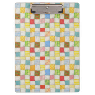 Carpeta De Pinza Crazy Quilt Clipboard