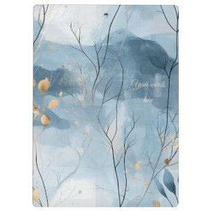 Carpeta De Pinza Crea Tu Propio Floral Dorado Crepuscular Minimalis