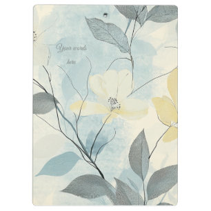 Carpeta De Pinza Crea tus Propias Flores Suaves Amarillas Minimalis