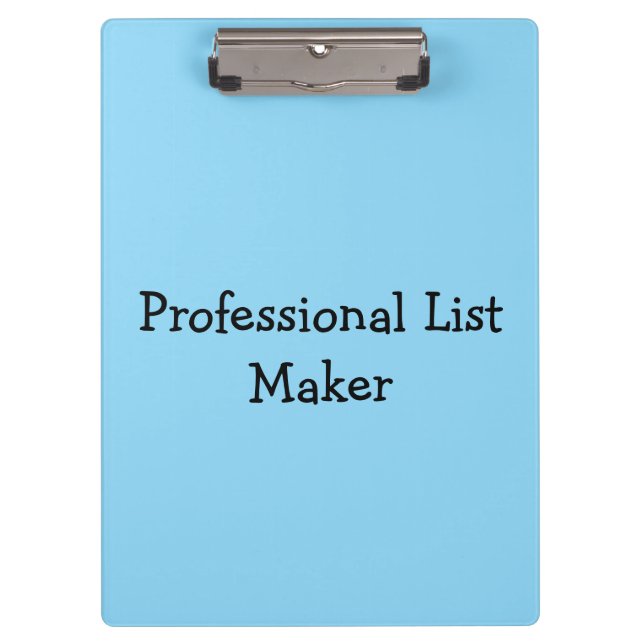 Carpeta De Pinza Creador de listas profesional (Anverso)
