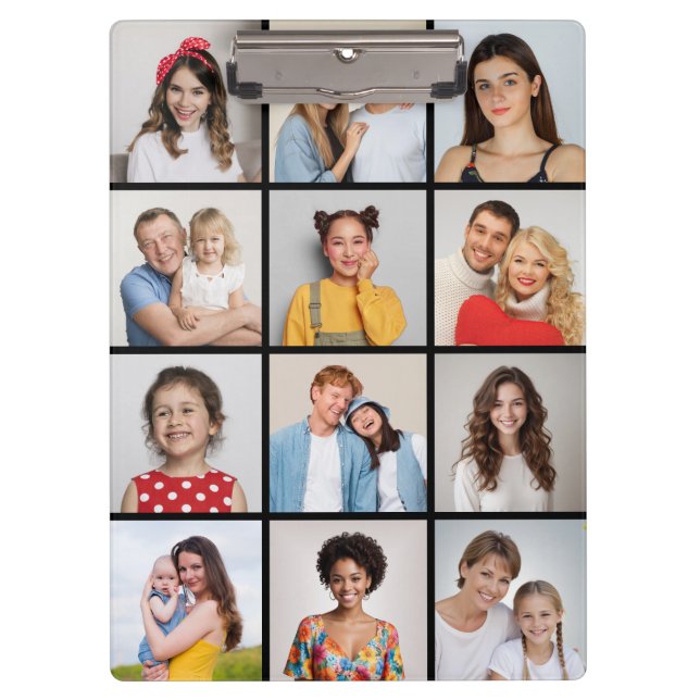 Carpeta De Pinza Crear su propio Collage de fotos de 12 (Anverso)