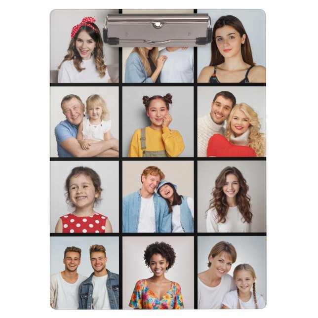 Carpeta De Pinza Crear su propio Collage de fotos de 12 (Anverso)