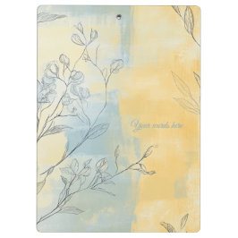 Carpeta De Pinza Create Your Own Misty Sunshine Floral Minimalist