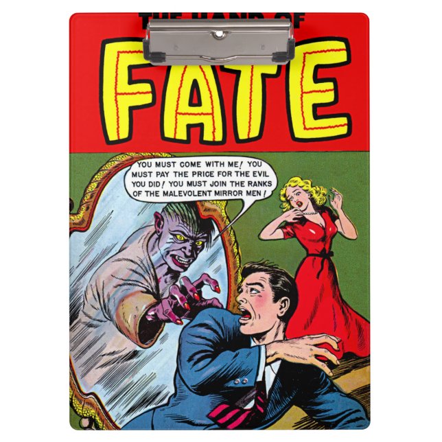 Carpeta De Pinza Creatura De Destino En El Espejo De Historietas Vi (Anverso)