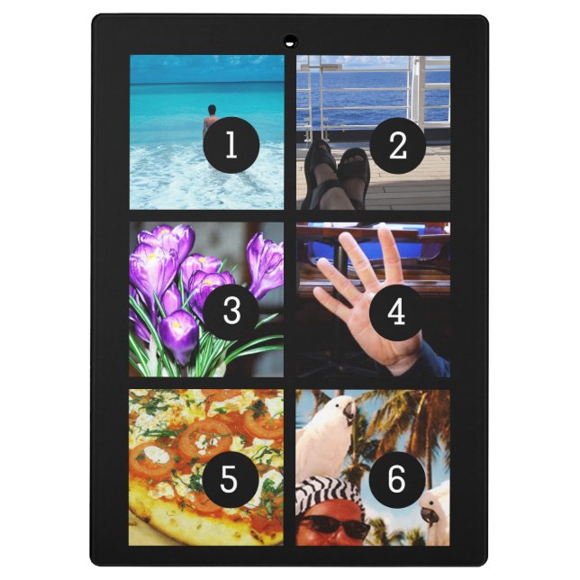 Carpeta De Pinza Cree su propio texto de Momento de la foto y 6 (Reverso)