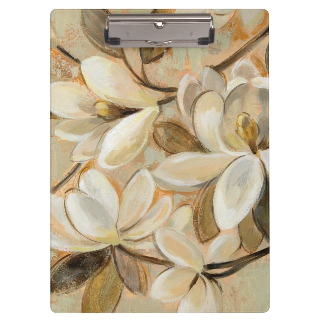 Carpeta De Pinza Crema de la simplicidad de la magnolia (Anverso)