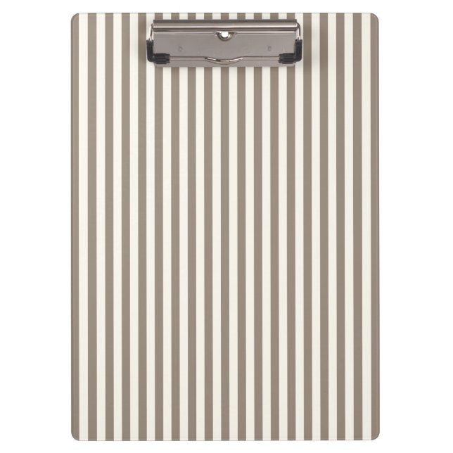 Carpeta De Pinza Crema De Taupe De Tareas Lineales (Anverso)