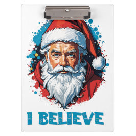 Carpeta De Pinza Creo en el diseño del graffiti de Santa Claus