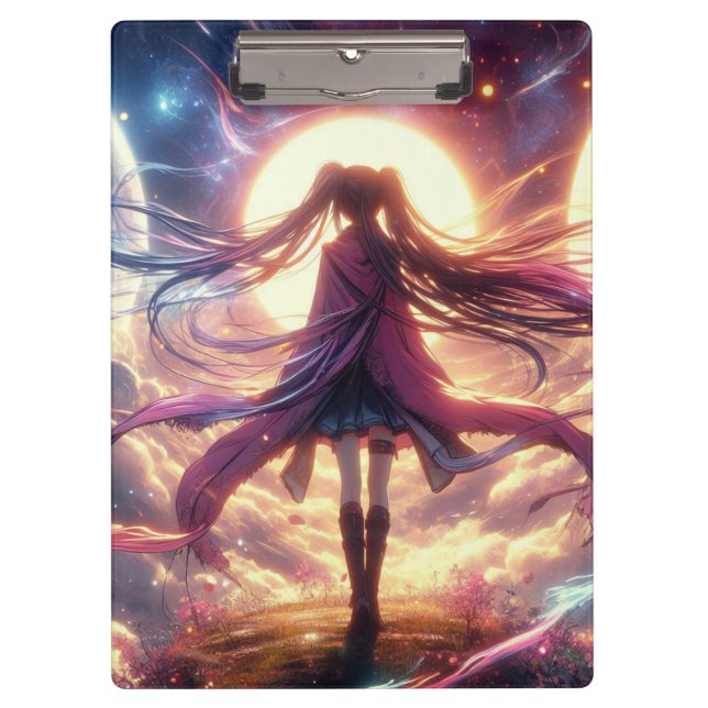 Carpeta De Pinza Crepúsculo galáctico: Susurros del Cosmos (Anverso)