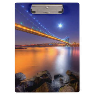 Carpeta De Pinza Crepúsculo, George Washington BridgePalisades, NJ