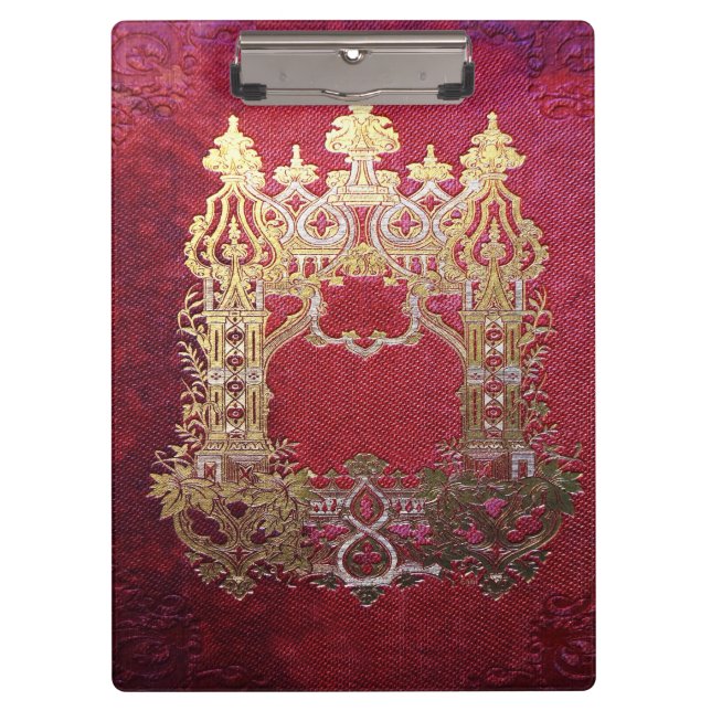 Carpeta De Pinza Crimson de tinta plana (Anverso)