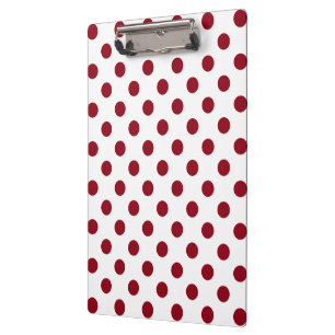 Carpeta De Pinza Crimson Red Polka Doce Círculos