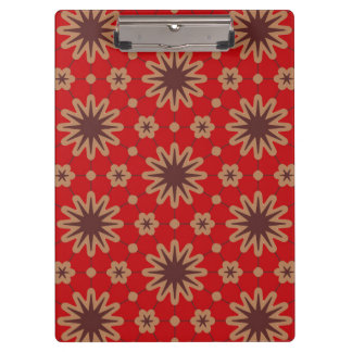 Carpeta De Pinza Crimson Starburst Bloom