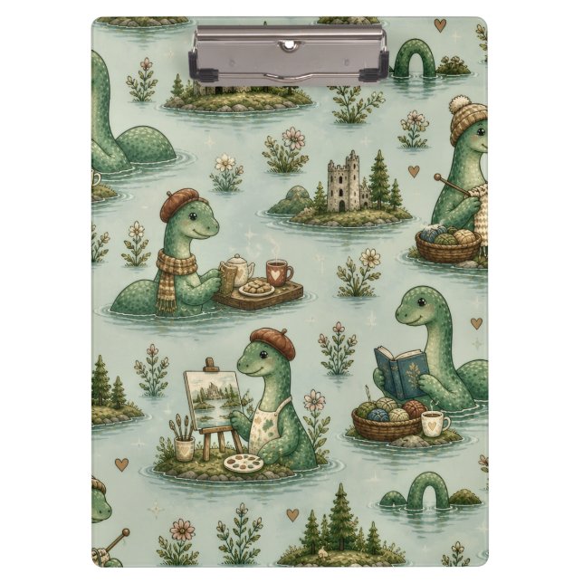 Carpeta De Pinza Criptídeos Acogedores Nessie Monstruo del Lago Nes (Anverso)