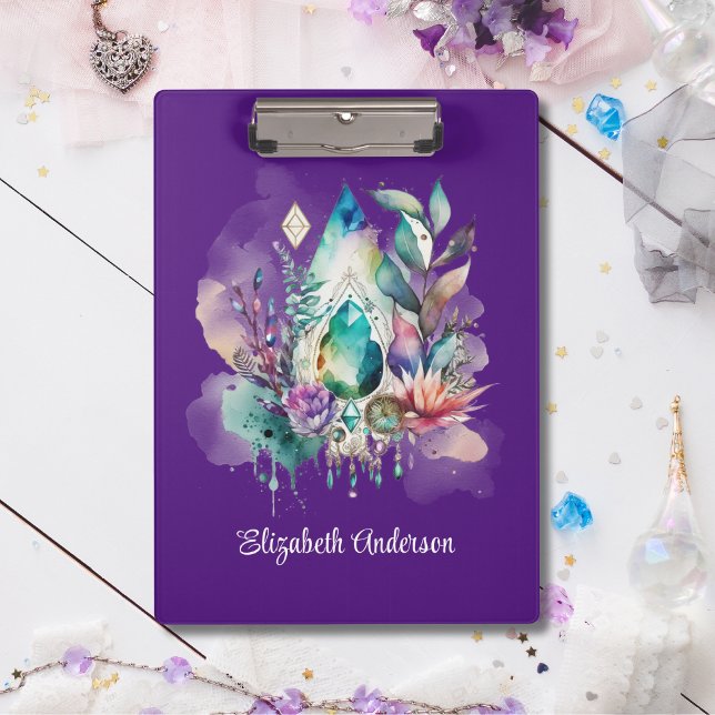 Carpeta De Pinza Cristales místicos mágicos Dreamcatcher Purple (Subido por el creador)