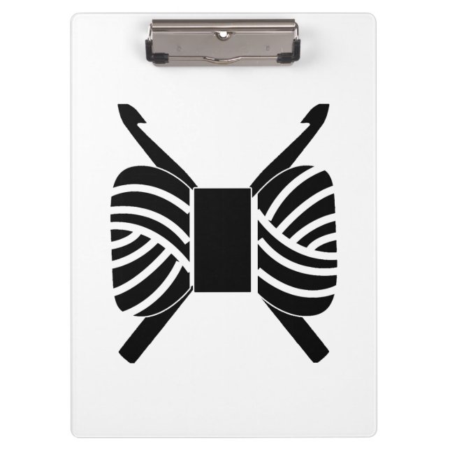 Carpeta De Pinza Crochet Hooks & Yarn Skein (Anverso)