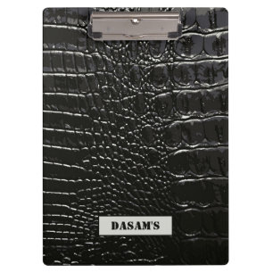 CARPETA DE PINZA CROCODILE LEATHER