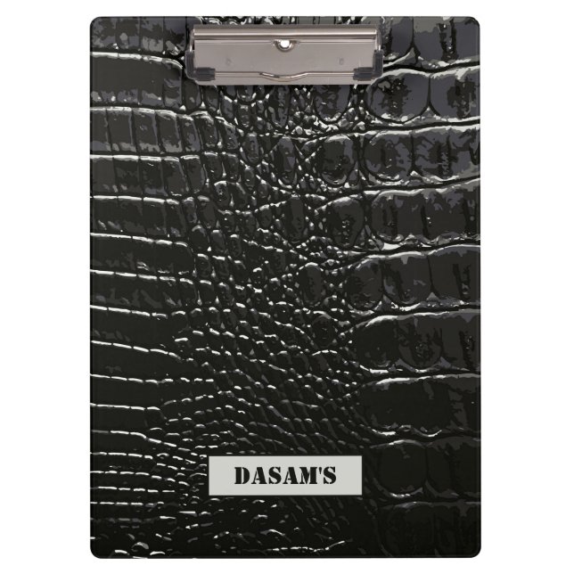 CARPETA DE PINZA CROCODILE LEATHER (Anverso)