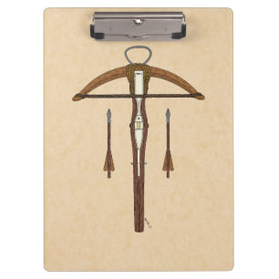 Carpeta De Pinza Crossbow medieval con perlas