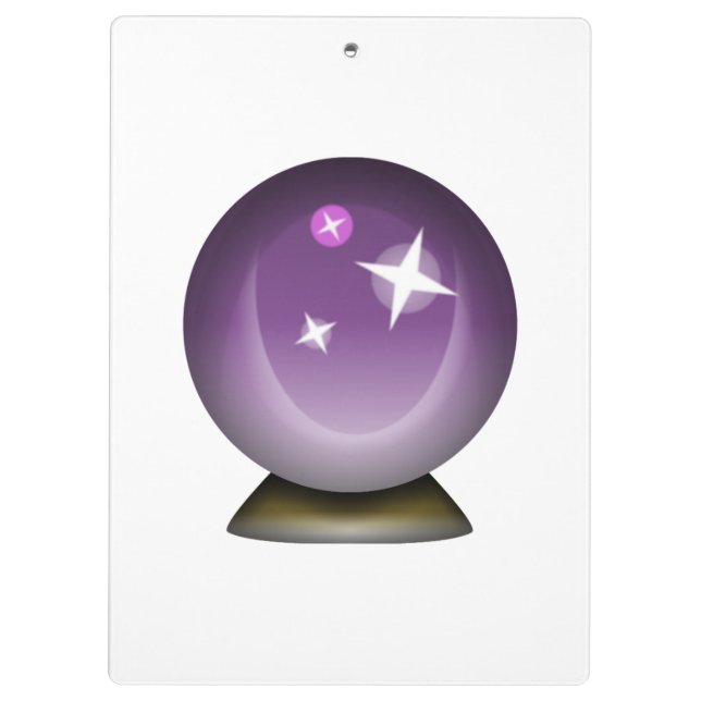 Carpeta De Pinza Crystal Magic Ball - Emoji (Reverso)