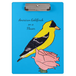 Carpeta De Pinza Cuaderno de Jilguero Americano