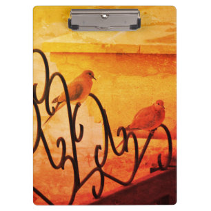 Carpeta De Pinza Cuaderno de pequeñas palomas