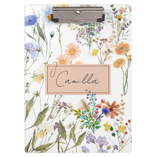 Carpeta De Pinza Cuaderno personalizado del Diario personalizado de (Anverso)