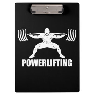 Carpeta De Pinza Cuadrado de "levantamiento de potencia" Motivador